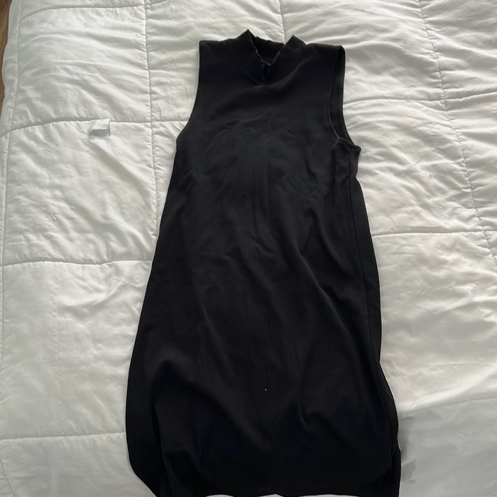 Abercrombie & Fitch Sleeveless Black Mock Neck Dress